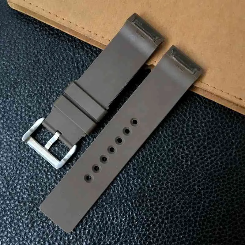 23mm Gummi -Silikon -Uhren -Gurtstift Schnalle wasserdichtes Sportwächter für die Santos -Serie Watch Mens Accessoires Soft4664433 geeignet