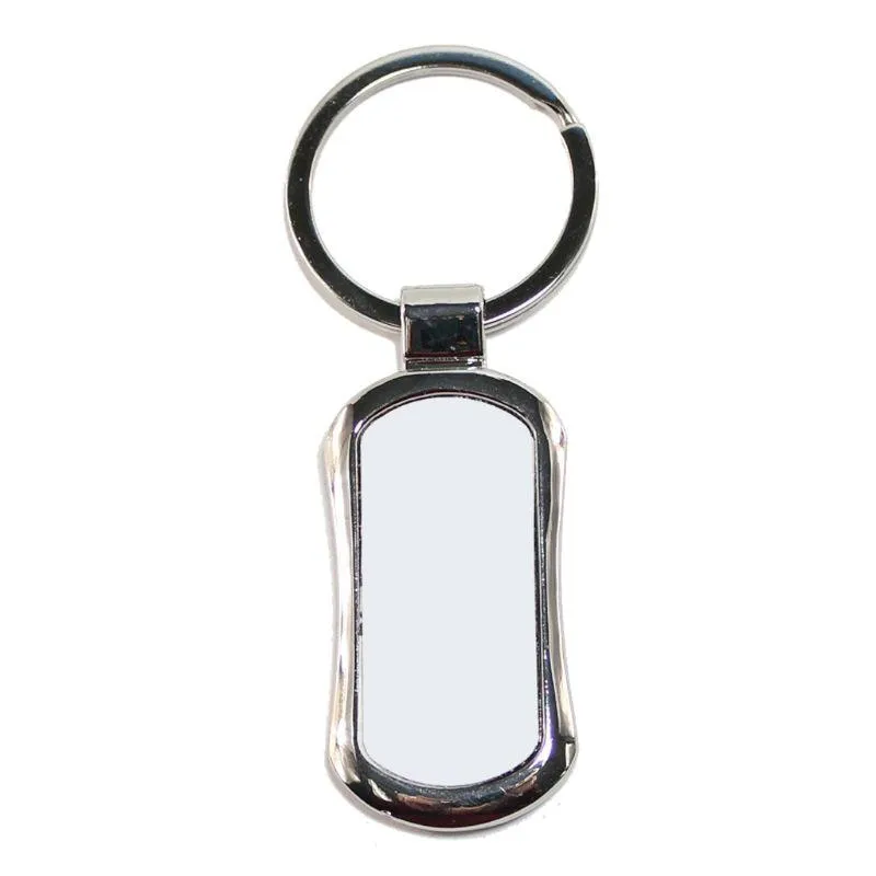 Keychains 15 형태 승화 전송 종이 블랭크 DIY 금속 라운드 키 링 HEAT PRESS PO CUSTOM JEWLERY 제작 SMAL222092