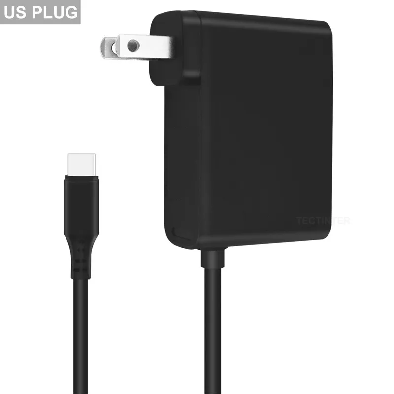 Chargeur d'adaptateur secteur de l'UE US PLUG pour Nintendo Switch NS Console de jeu 2.4A USB type C