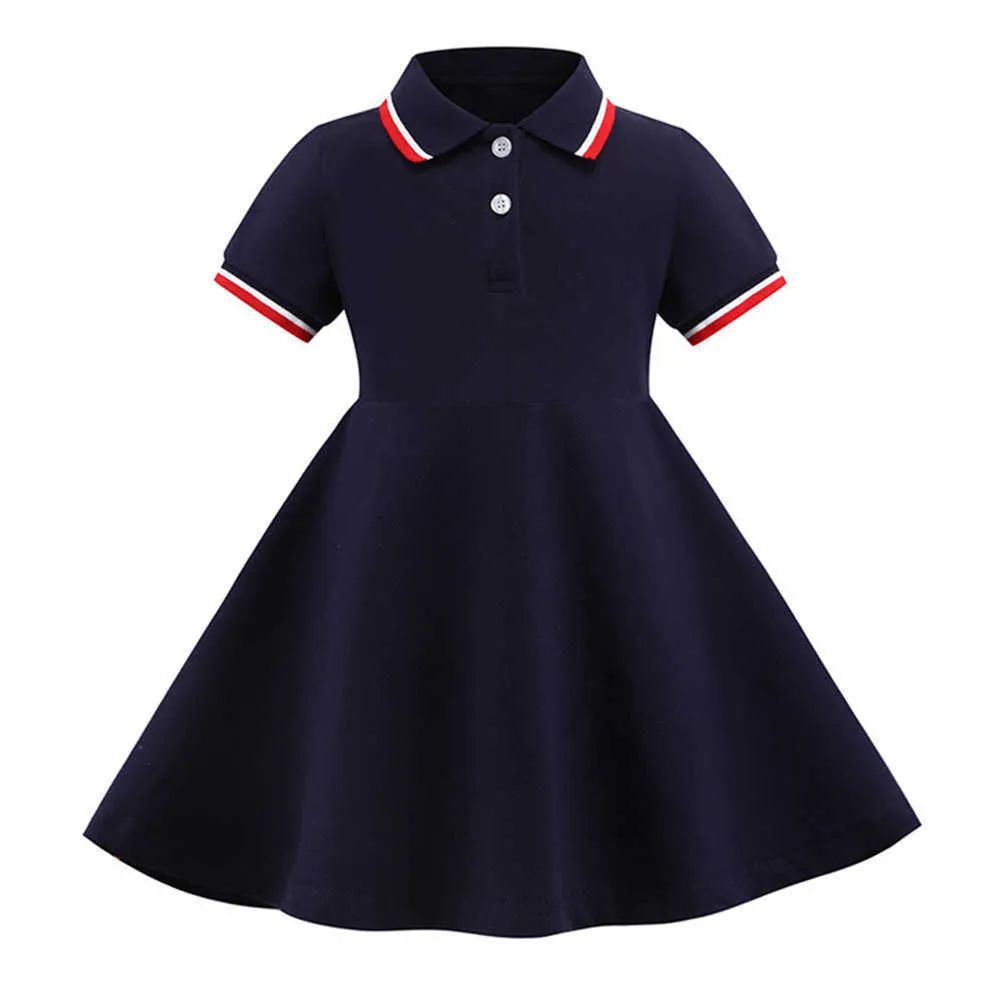 Baby Mädchen Sommer Kleider für Kinder Marke Plaid Baumwolle Designer Kleidung Boutique Großhandel Party Casual Kleidung Kleid für Mädchen Q0716