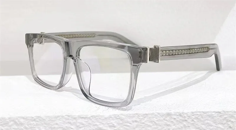 새로운 빈티지 안경 정사각형 프레임 디자인 Chr 안경 처방 증기 펑크 스타일 남성 투명 렌즈 명확한 보호 안경