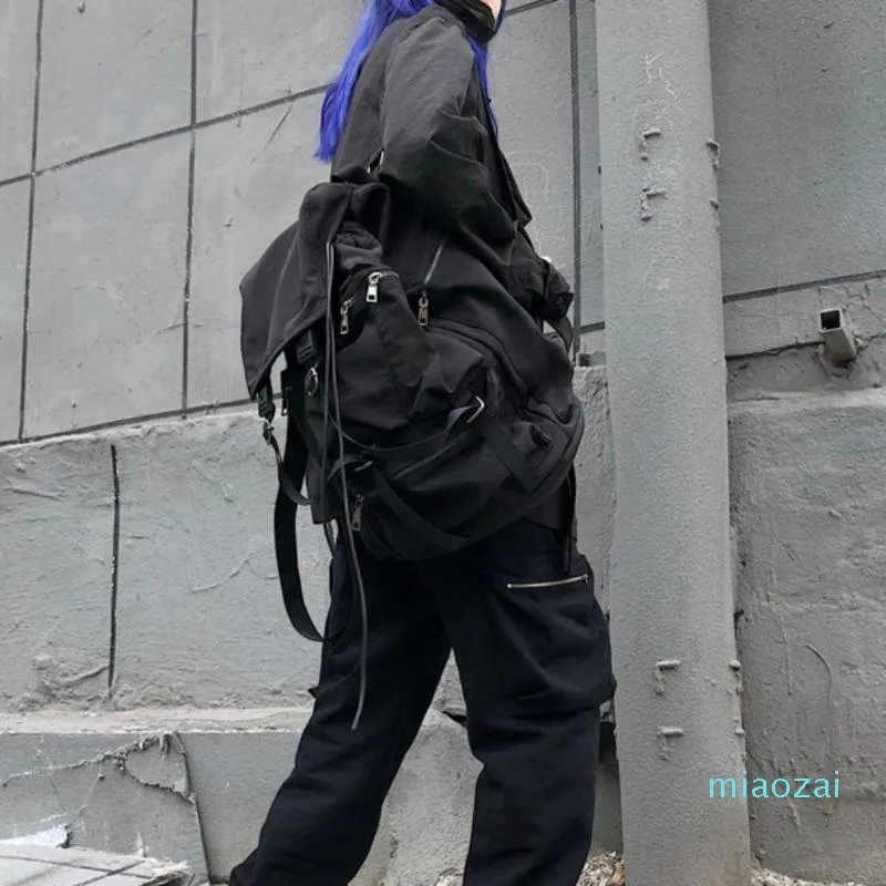 Gothic -Paar Rucksack Frauen Schultaschen für Teenager Casual Travel Umhängetasche Leopard Black Student236m