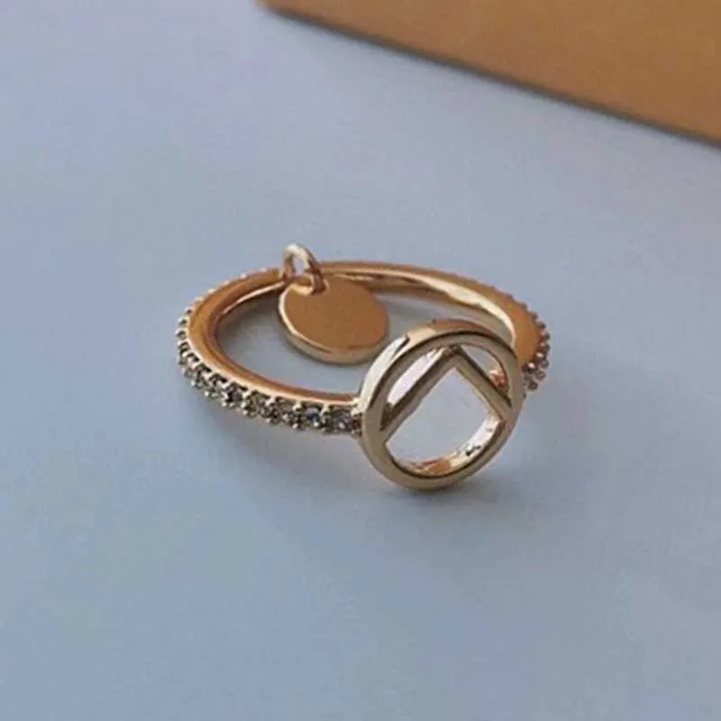 Projektantka mody Pierścienie gruszki dla kobiet luksusowe projektanci litera f pierścienie biżuteria mody dla miłośników Pierście