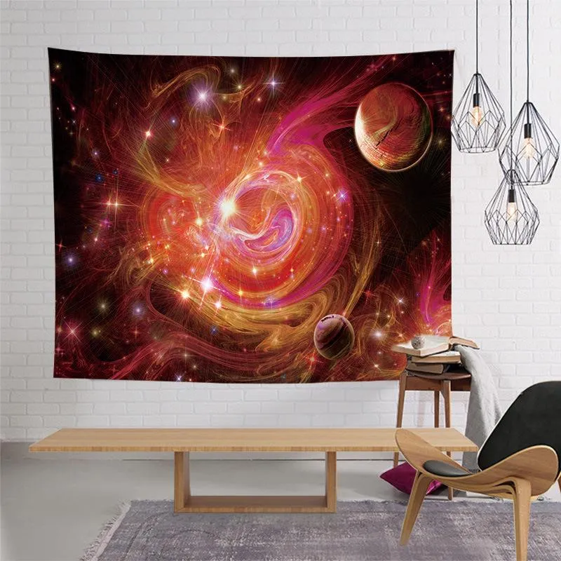 Tapisseries Starry Sky Series Grand mural Hippie Tenture murale bohème Tapisserie Mandala Chambre Chambre Art Décoration317W