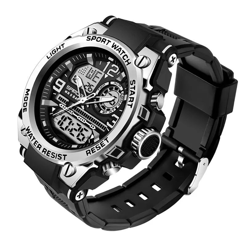 Relojes de marca superior para hombre, reloj de pulsera deportivo militar resistente al agua hasta 5atm, reloj de cuarzo para hombre, reloj Masculino 6024 Wristwatc267v