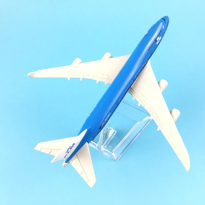 16cm Royal Dutch Boeing 747 modèle d'avion, 1:400 métal moulé sous pression, jouet, cadeaux