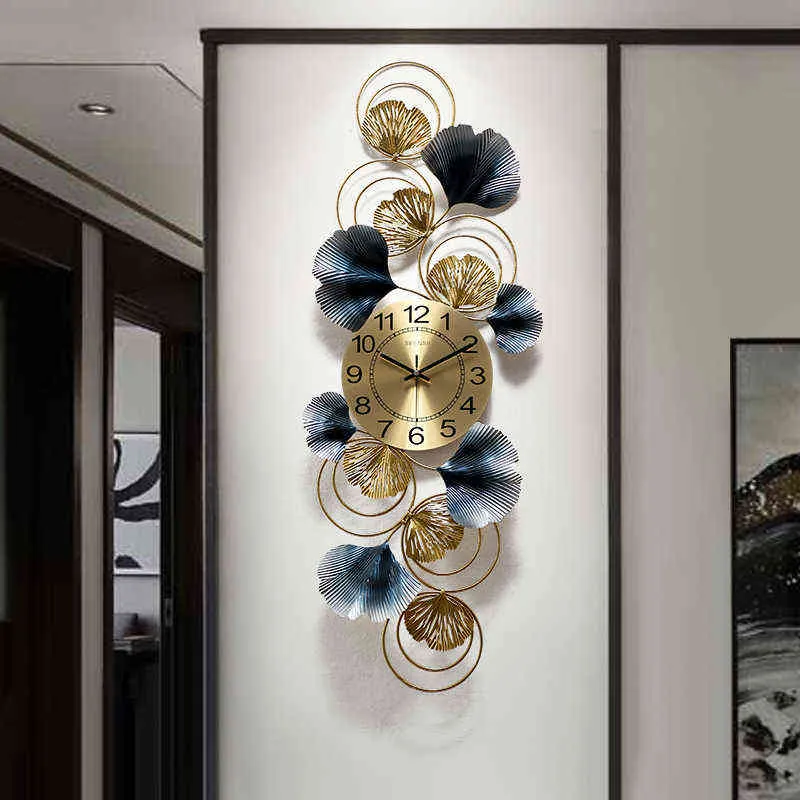 Luxury Art Creative Wall Clock Modern Decorative Hands Digital Wall Clock Iron Mechanism Reloj De Pared Home Accessories DG50WC H1230