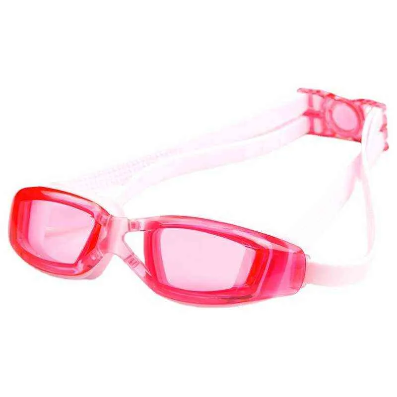Barns professionella baddräktglasögon Swim Shurt UV Baddräkt Glasögon Elektrisk vattentät silikon Simning Kidsglasögon Y220428