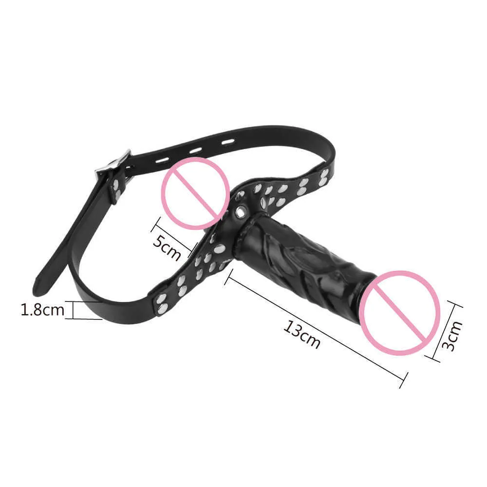 Massage Items upgrade Realistic Penis Dildo Head Strap on Sex Toys for Couples Adult Games Mouth Gag Double Dildos Bandage282J9483223