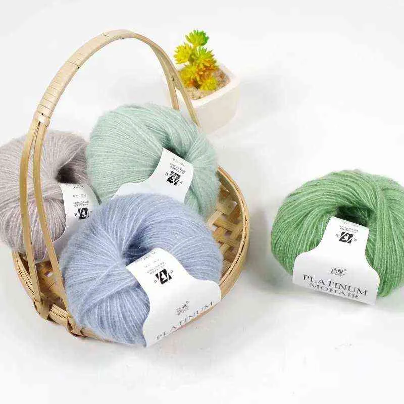 fil de mohair acrylique pour tricoter fil de laine au crochet Lana à tricoter à la main fils de ligne au crochet à tricoter 166M Y211129
