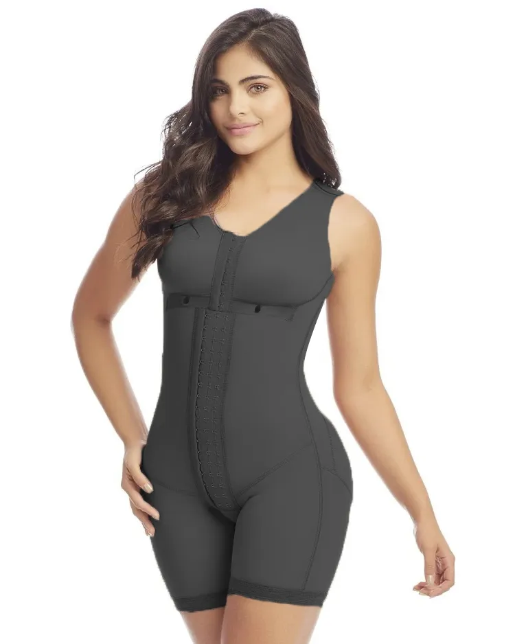 Full Body Women Shaper Post Compression Garment com sutiã Shapewear Fajas Redutores Sexy e confortável treinador de cintura