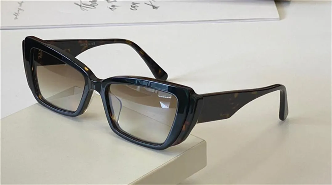 Sprzedaż projektowania mody kobiety okulary przeciwsłoneczne 4382 Cat Eye Ramka Unikalna osobowość prosta styl Summer Outdoor UV400 Ochronne okulary 250S