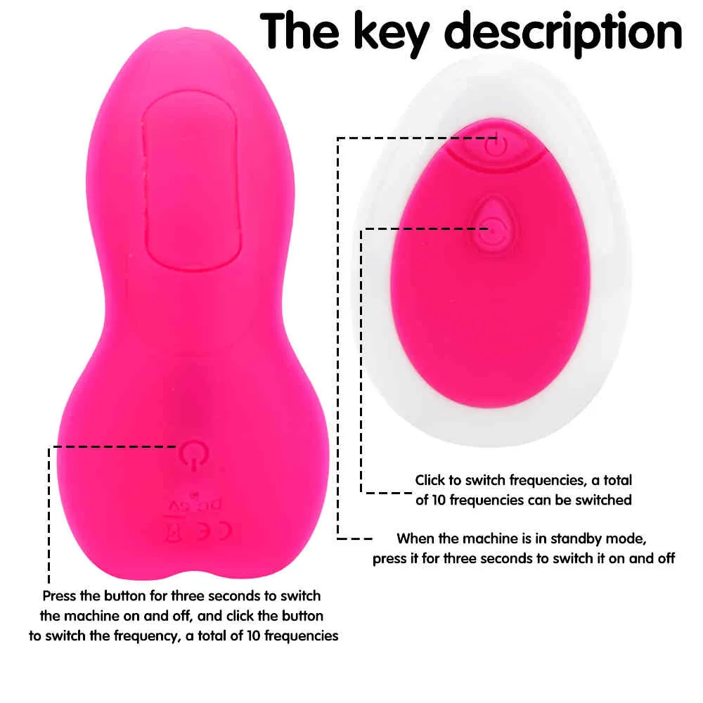 VATINE Estimulador de clítoris portátil Bragas invisibles Huevo vibrante Control remoto inalámbrico Vibrador Juguetes sexuales para mujeres Y04085150371