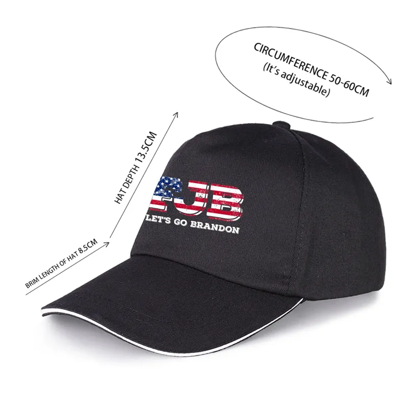 Let Is Go Brandon Flag Sonnenbrille Baseball Cap Hut Einfarbig Sport Sonne Casquette Frauen Snapback Hip Hop Casual Czapka Jungen EE