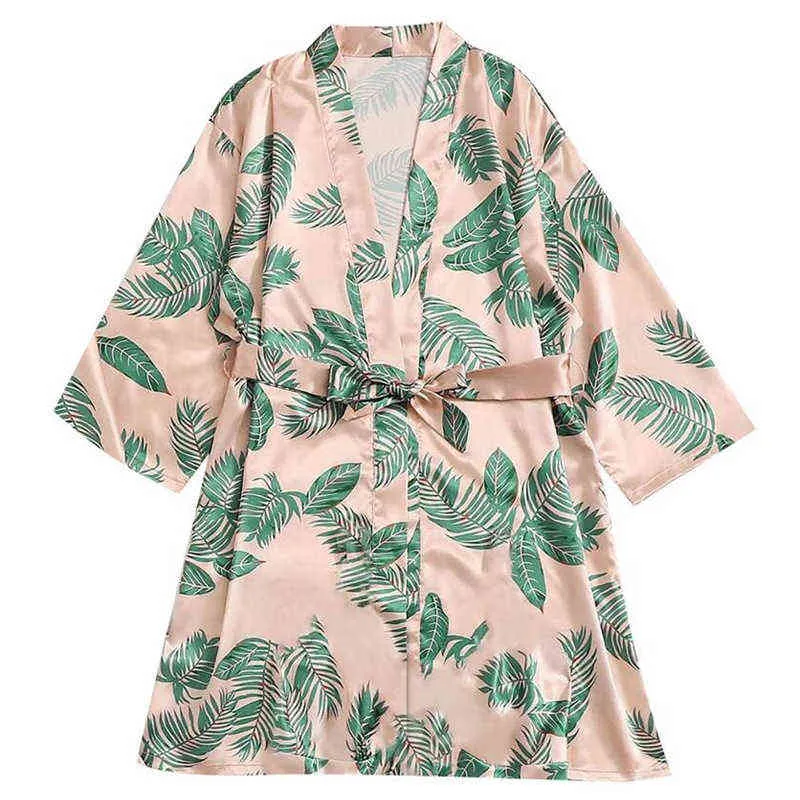 Pijamas de casa de mujer de encaje sexy fino de hojas rosadas ropa de casa 211202