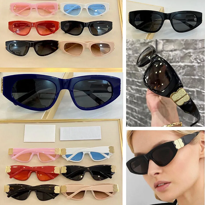 B 0095 Designer Zonnebrillen Mannen of vrouwen Volledig frame Multi-colour Fashion Classic Beach Cool Womens Style Glasses Cat Eye UV400 Lens 298T