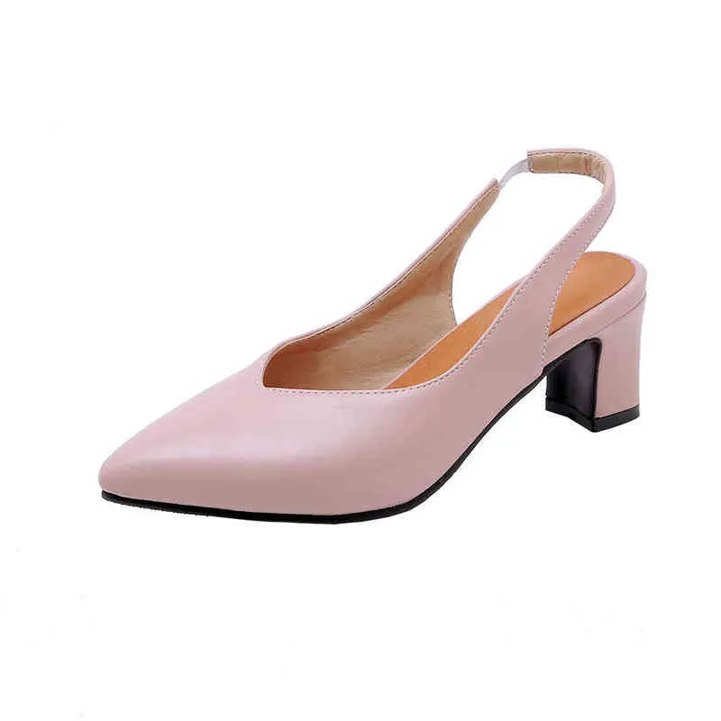 Sukienka Buty Lato Brand New Soft Beige Black Women Sandals 3 cal Hoof Heels Lady BK99 Plus duży mały rozmiar 3 10 30 44 48 220303