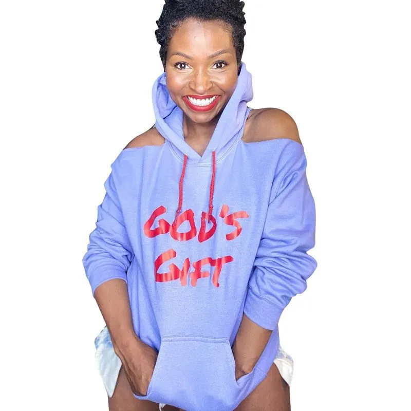 Cool Girl Sweatshirt Productbrief Gedrukt Vrouwen Tuniek Off Shoulder Fashion Classic Pullover Hoodies Retro Top 210525