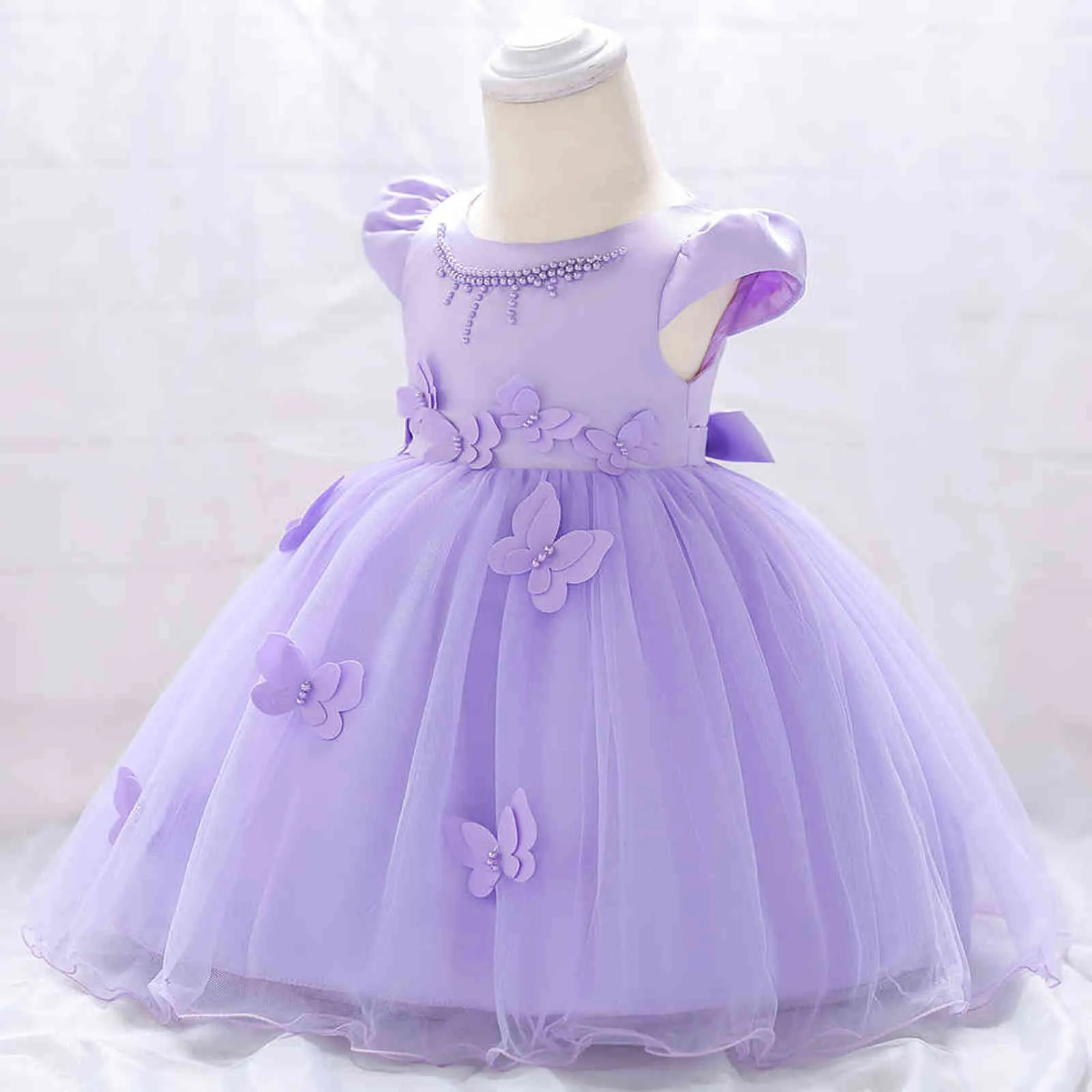 Bebê borboleta borbolista vestido vestido de aniversário para 1 ano bebê menina roupa casamento casamento dama de honra princesa vestido vestidos g1129