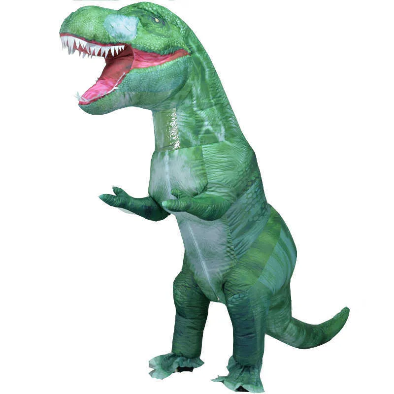 2020Neueste Triceratops Cosplay T rex Dino Spinosaurus Aufblasbares Kostüm für Erwachsene Kind Fancy Dress up Halloween Party Anime Anzug Y234S