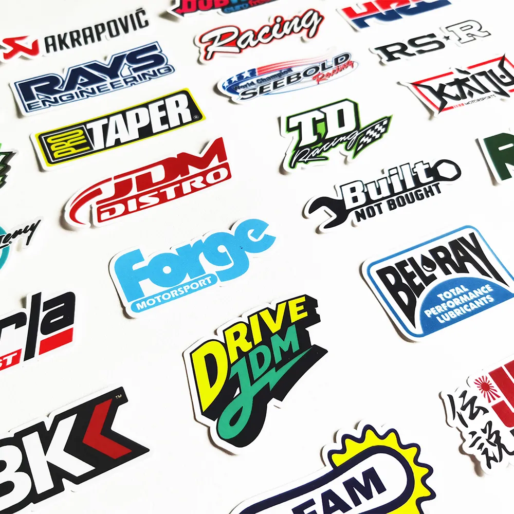 Car sticker Cool Car Styling JDM Modification Stickers for Bumper Bicycle Helmet Motorcycle Mixed Vinyl Decals Sticke8792936