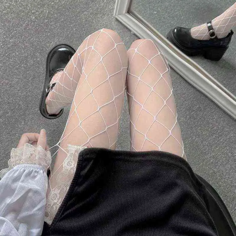 Seksi fishnet çorap örgü tayt yüksek bel naylon uzun çorap elastik balık net külotlu çorap hosiery örgü iç çamaşırı y1130 oymak