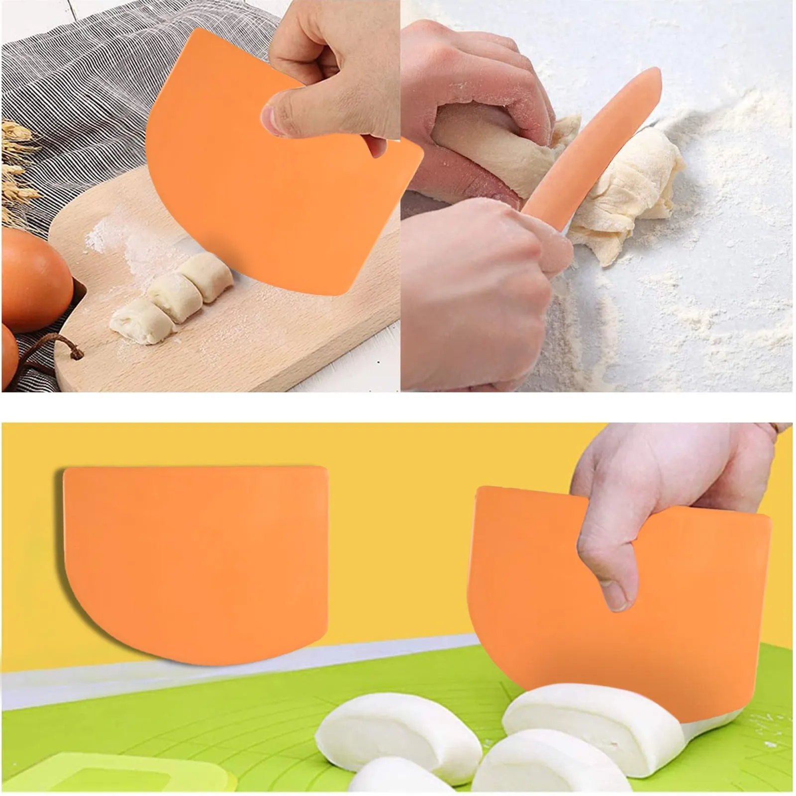 Gâteau Spatules Pâte Pâtisserie Cutter En Plastique Grattoir Pain Pizza Fondant Outils Couteau À Beurre Polyvalent Sûr Ustensiles De Cuisson