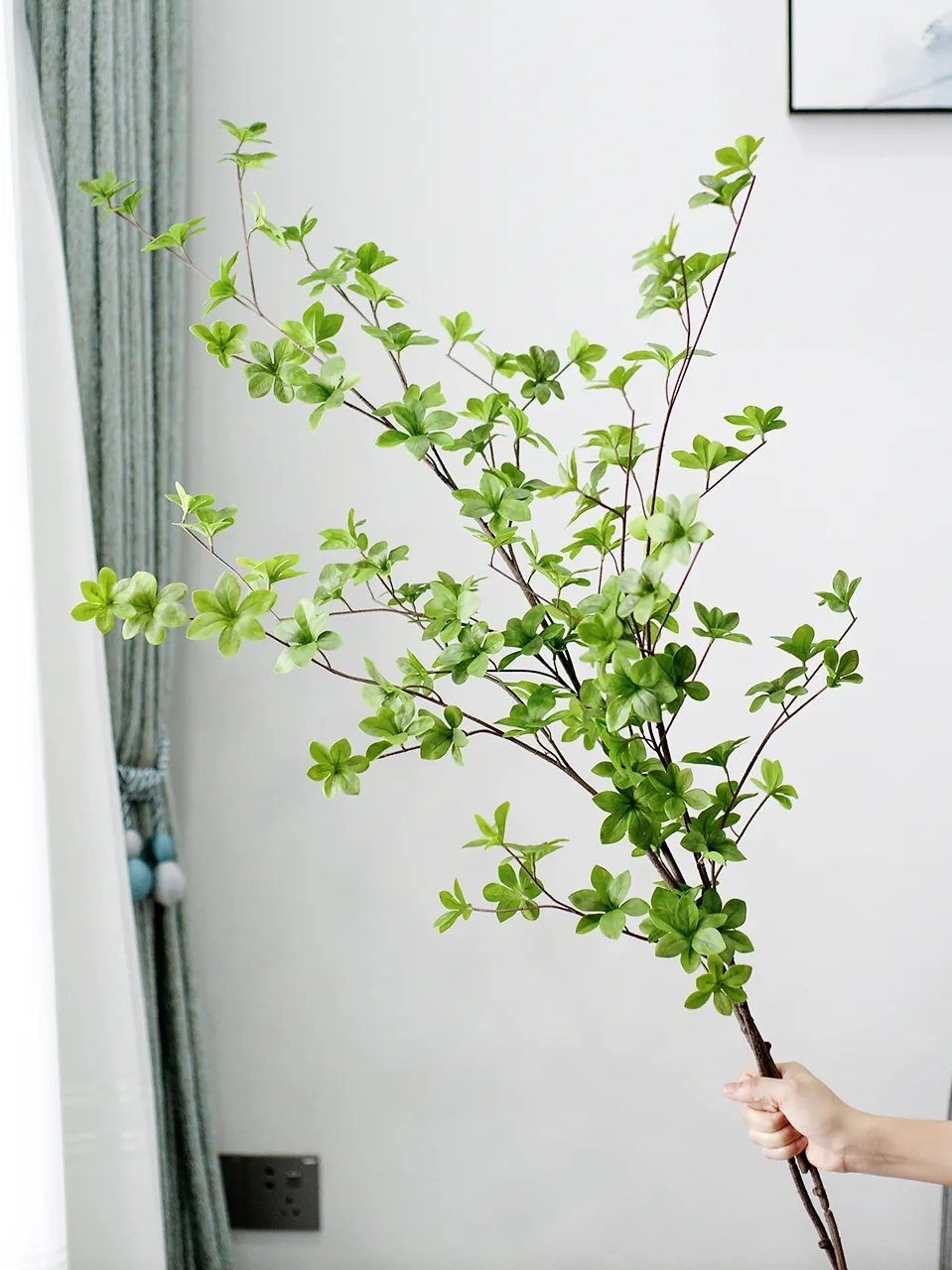 110 cm nep Green Leaf Branch Japan Enkianthus perulatus Home Decoration new7473328
