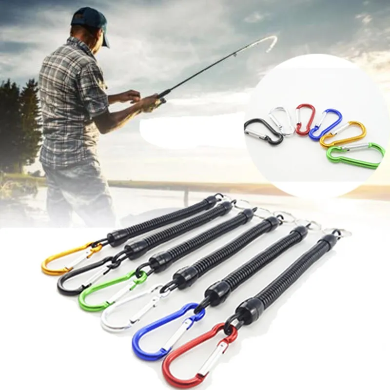 Carabiner Keychain في الهواء الطلق تسلق التخييم المشي لمسافات طويلة D-Ring Snap Clip Lock Buckle Hooks Sports Fishing Bucklekeychain