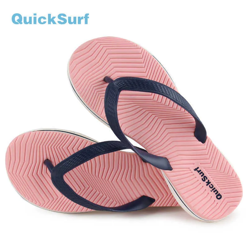 Quicksurf Tapis de yoga pour femmes Tongs Pantoufles Antidérapantes En Plein Air Plage Surf Couture Cool Étudiant Clip Diapositives Pantoufles Snadles Y0804