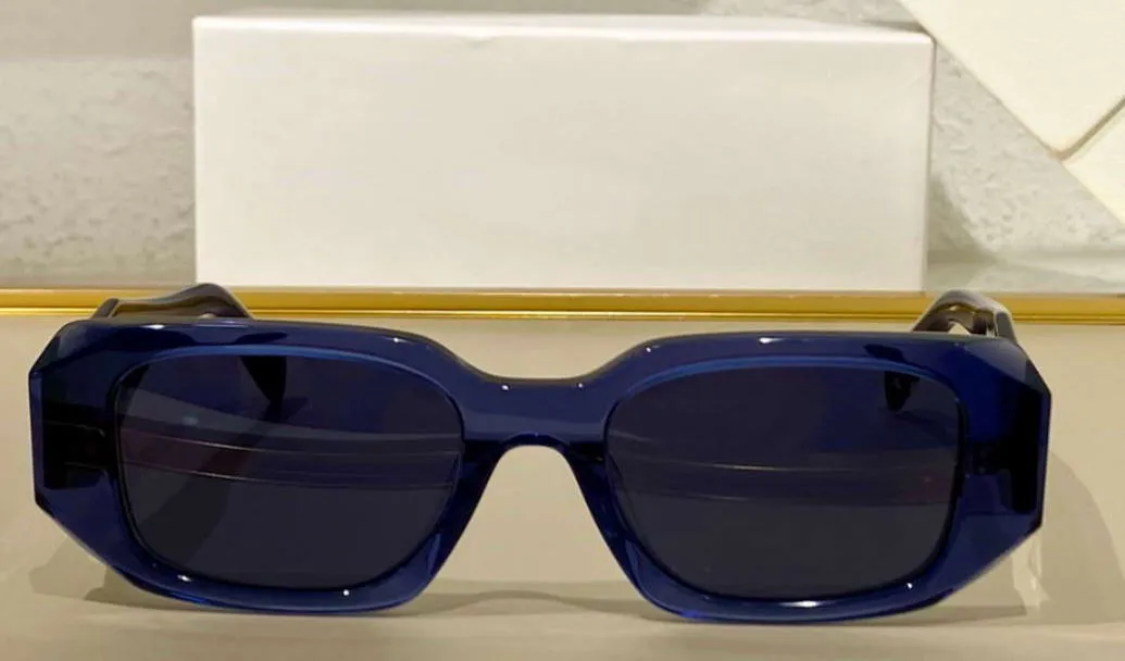17W 여성을위한 블랙 그레이 스퀘어 선글라스 여름 음영 패션 태양 안경 UV400 보호 안경 Box3254