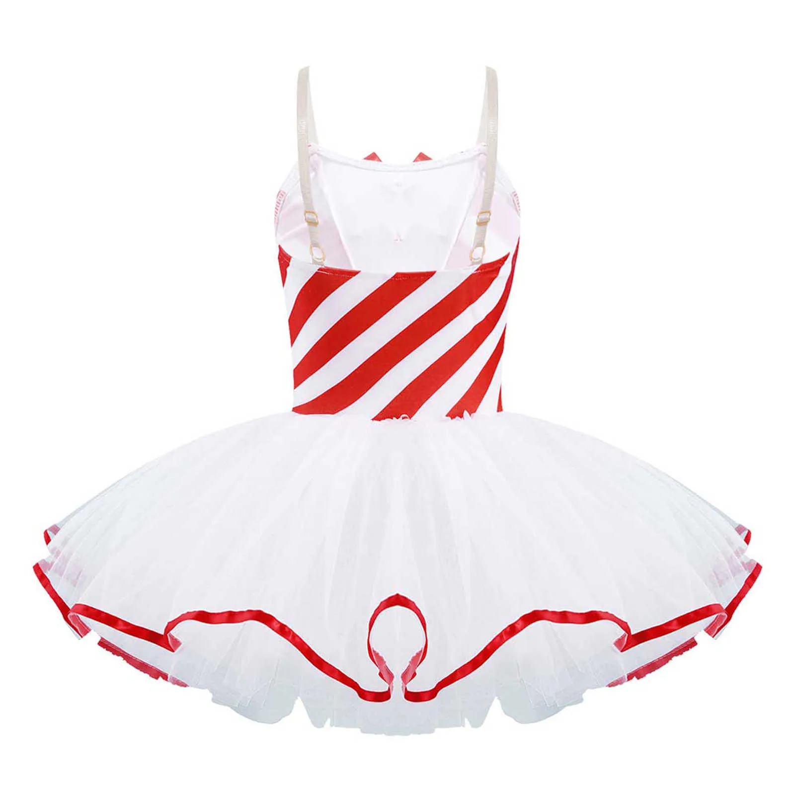 Enfants Filles Costume De Danse De Noël Gymnastique Justaucorps Robe Sans Manches Paillettes Tutu Robe De Ballet Enfant Robe De Patinage Sur Glace G1026