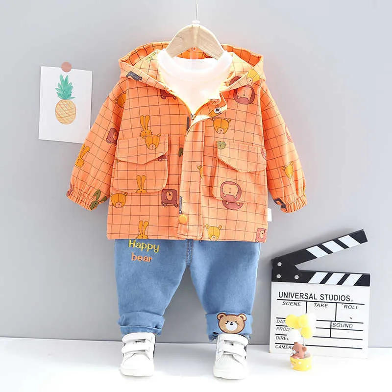 Frühling Herbst Kinder Mode Kleidung Baby Jungen Mädchen Casual Hoodies Hosen 2 Teile/sätze Kinder Kleidung Infant Cartoon Sportswear X0902