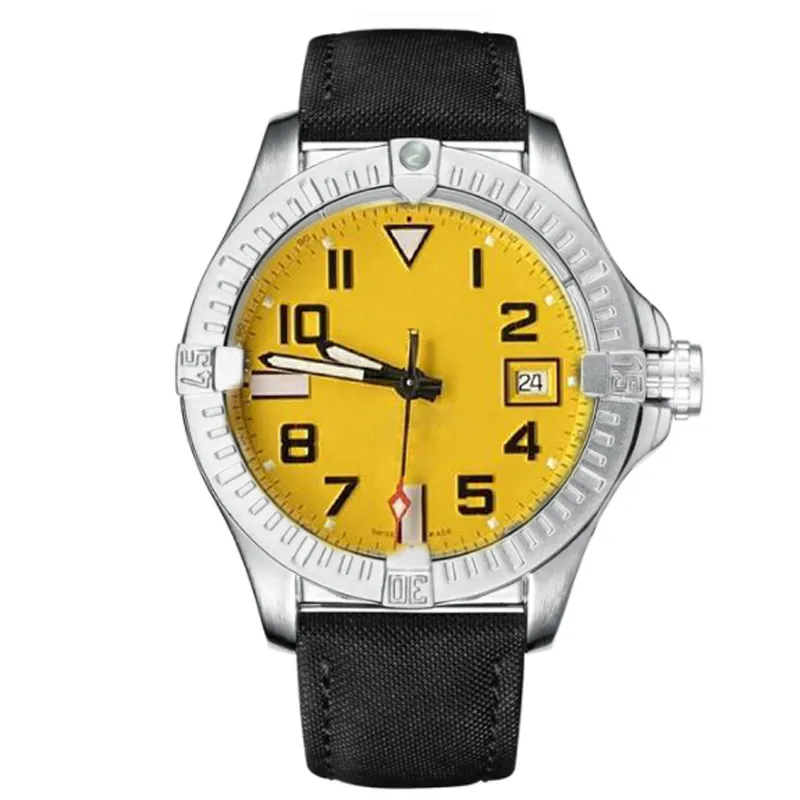2022Новый дизайн, автоматические часы, мужские роскошные модные спортивные часы с желтым циферблатом, мужские механические наручные часы Orologio Uomo330F