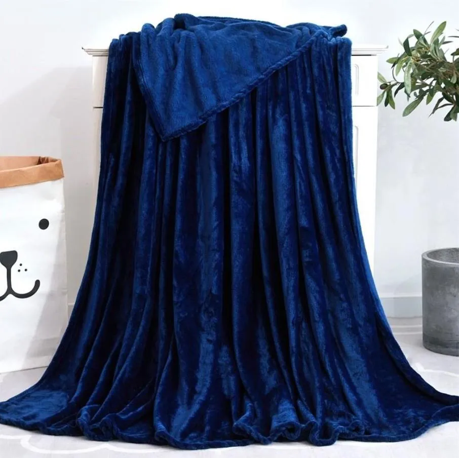 Keep Warm Plus Velvet Blanket Trendy Household Literie Solid Color Multifunction Cover or Pad Flannel Blanket Bed Sofa F0263 210420