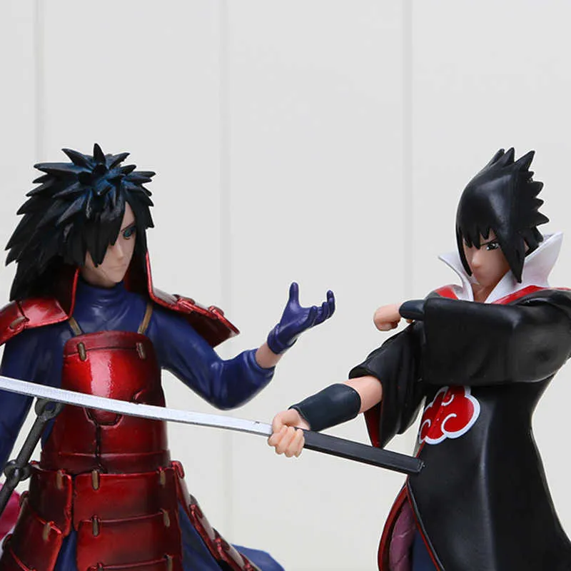 Set 17 cm anime uchiha madara uchiha sasuke pvc actiefiguren model speelgoed in OPP -tas Q07225521679