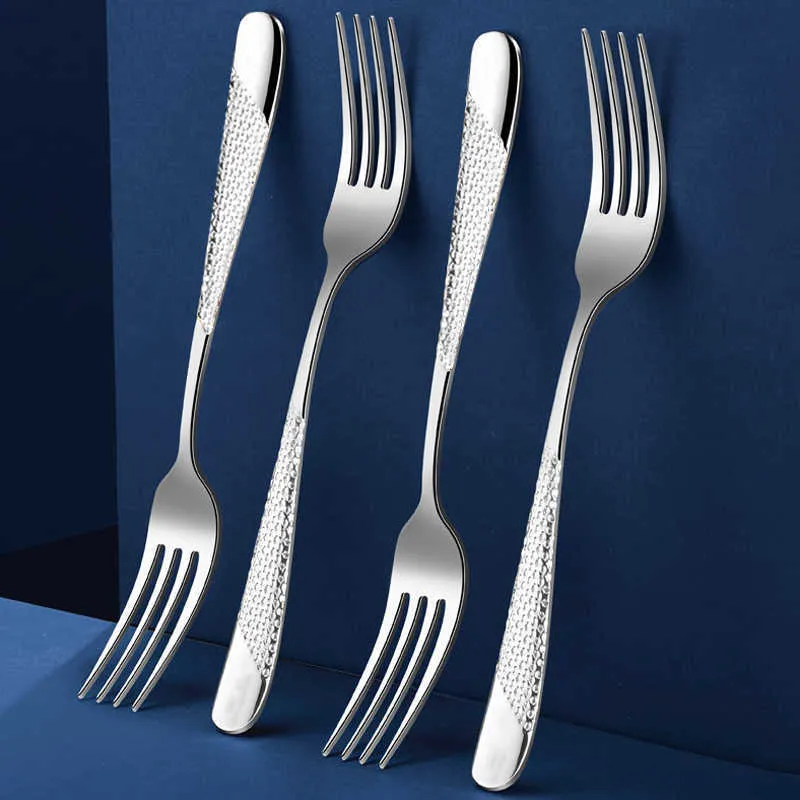 Lyx bestick set 18/10 Rostfritt stål Silverware Dinnerware Middag Kniv Gaffelsked Spegel Polerad Diskmaskin Säker 210928