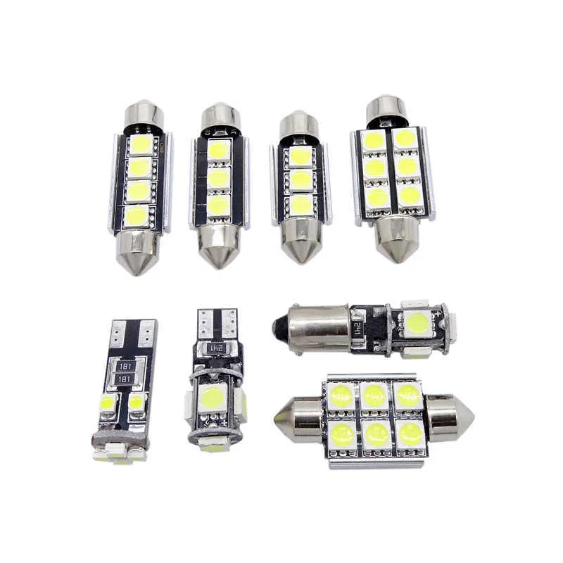 white Car Interior LED Light Kit No error Reading Lamp Front Dome Light for Mercedes/Benz C class W204 2008-2015