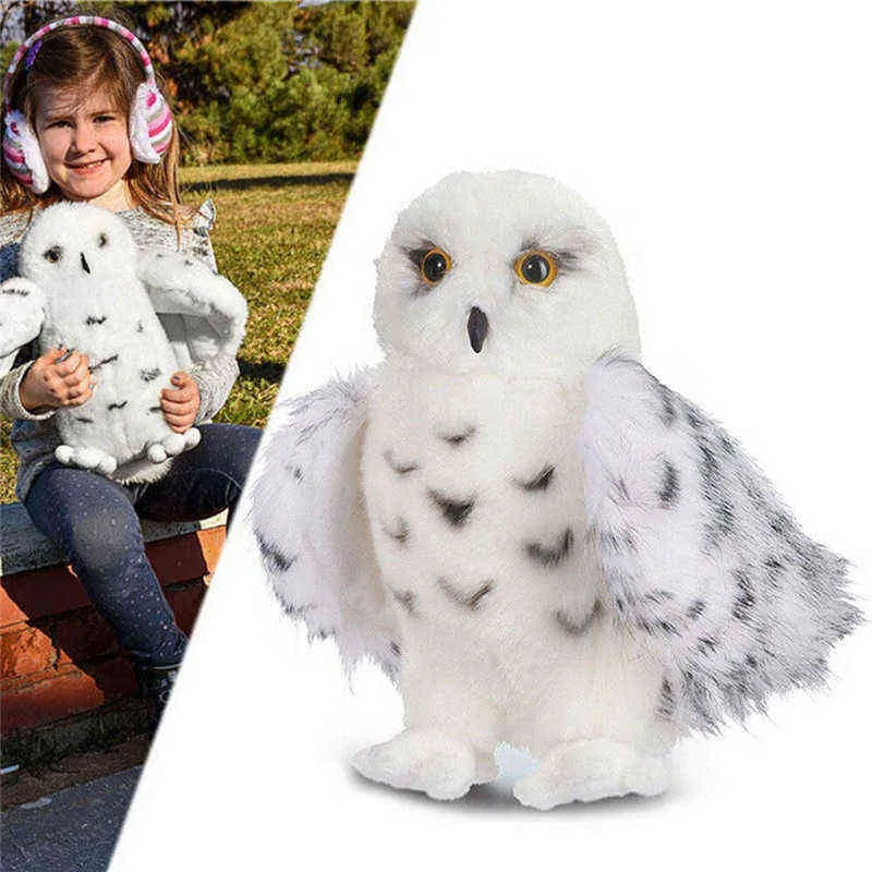 12 pouces de qualité premium Douglas Wizard Snowy White en peluche HEDWIG OWL TOTTER POTTER MIGN ANIMAL POUPLE ANIMAUX ENFANTS 2201152519640