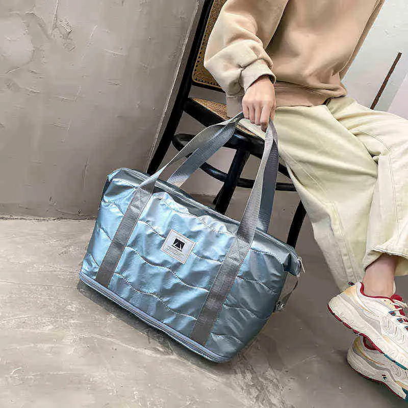Regulowana kosmiczna bawełniana torba podróżna moda torebka kabiny torebka noszenia bagażu wodoodporne ramię fitness dla kobiet 2022112172