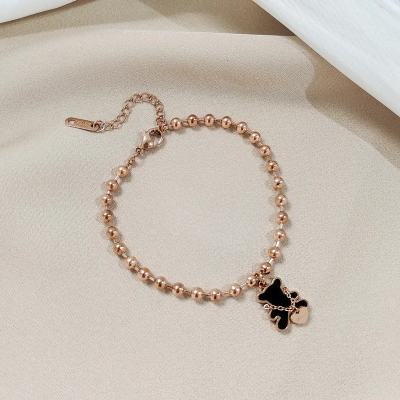 Charm Letter Zircon Armband Rose Gold Mode Temperament Koreansk stil Enkel Lyxig nisch