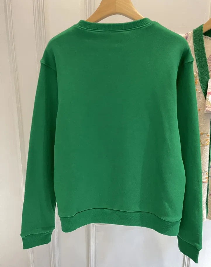 Mode Designer Green Cotton Sorderive Hoodie Letter Tight Printing Sweatshirt Märke Pullover för man och kvinnor