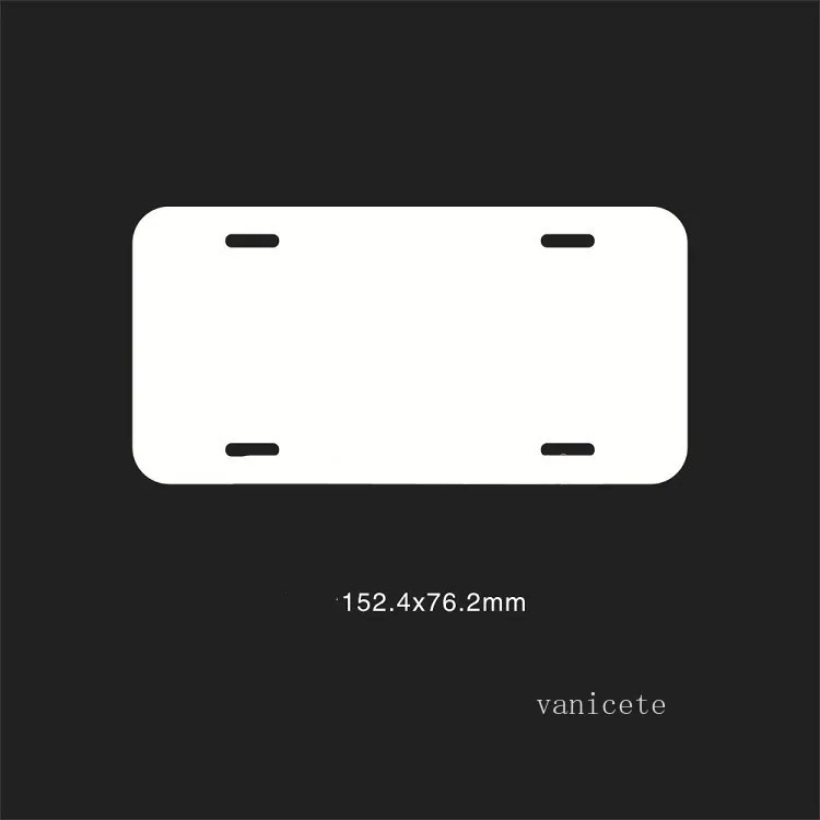 Altro Home 0.65mm Sublimazione Targa Decorazione Blank White Billboard DIY Heat Transfer Coating Foglio pubblicitario via mare T2I53113