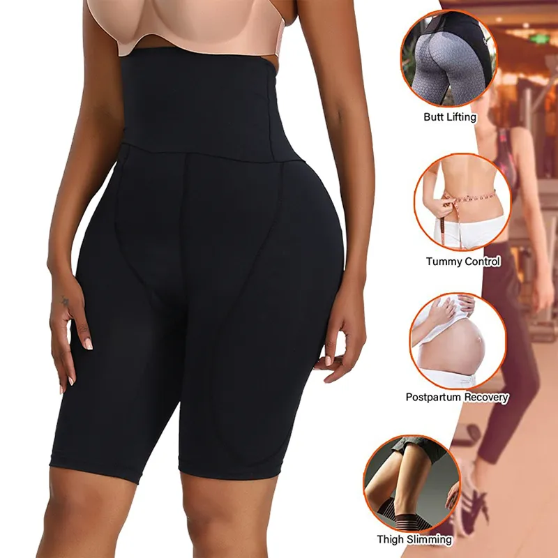 NINGMI Plus Size Butt Lifter Body Shaper Glutei Donna Push Up Vita alta Mutandine modellanti Pancia Controllo all'ingrosso Shapewear 220307