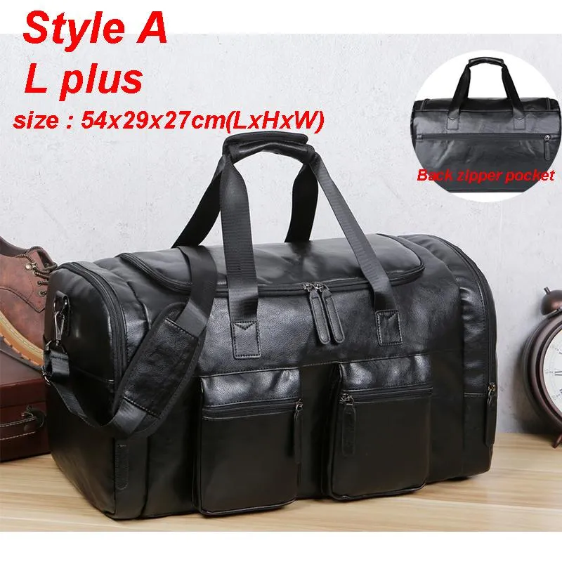 Duffel Bags Homens Qualidade Couro Viagem Carry On Bagagem Bolsa Casual Viajando Tote Grande Fim de Semana XA631ZC2581