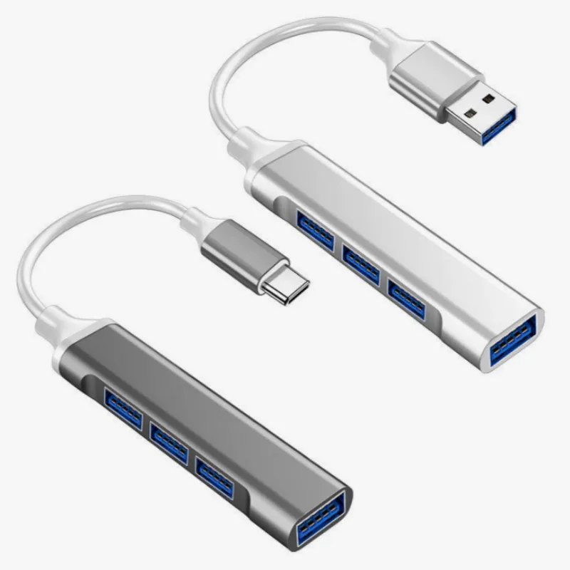 Tipo-C USB C Hub 3.0 3.1 Tipo-C Hub Adaptador USB 5 Gbps Multi 4 Port Splitter para Lenovo Xiaomi MacBook Pro Air PC Computador