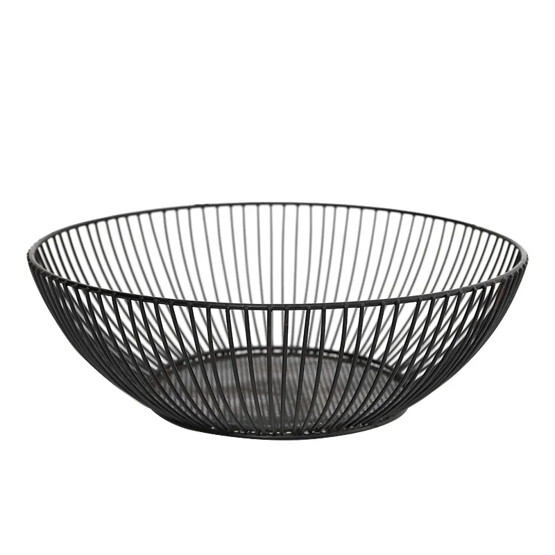 Nordic Fruit Basket Drain Home Ferro Ciotola Portaoggetti Contenitore in metallo Ciotola da cucina