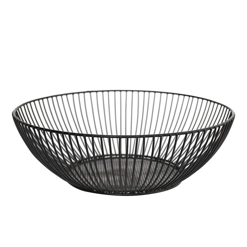 Panier de fruits nordiques Drain Home Home Bowl Bolder Storage Conteneur de cuisine en métal