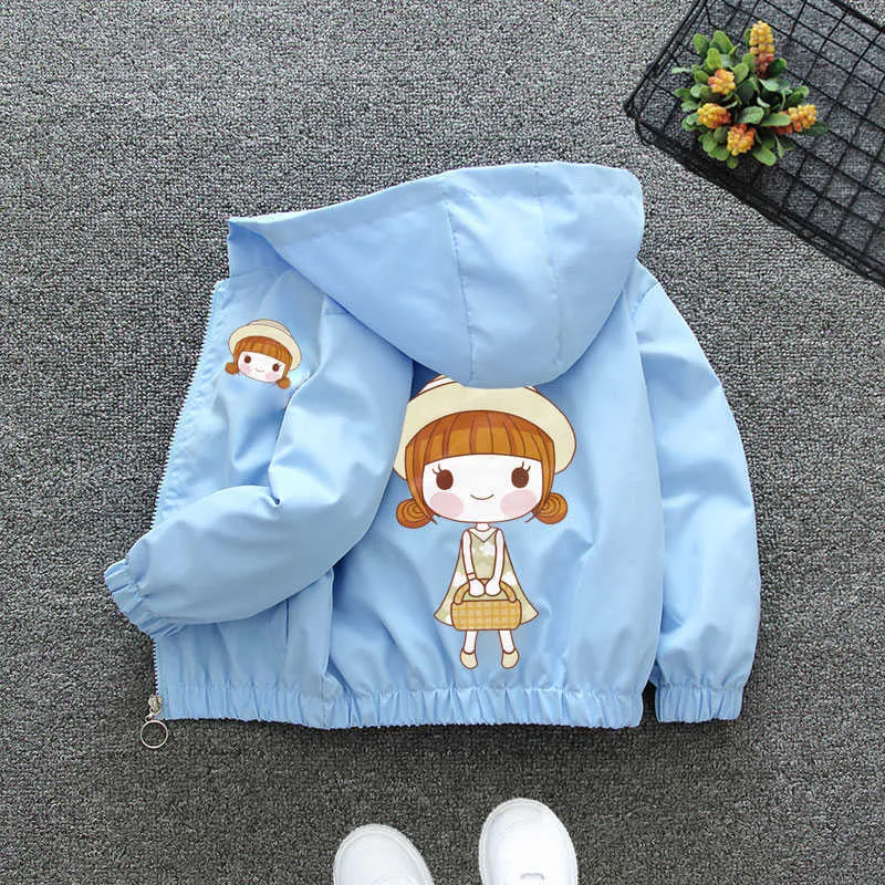 Spring Summer Autumn Thin Cute Girls Long Sleeve Jacket Baby Kids Children Coat 211011