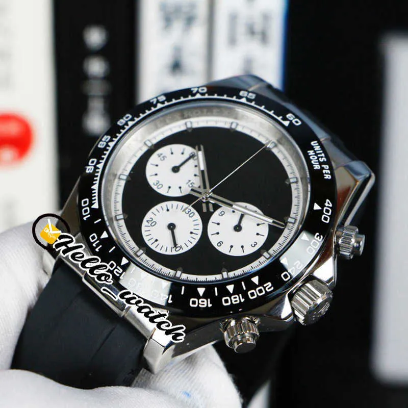 Designer Watches Cheap 116519 Quartz Chronogrpah Mens Watch Gray Black Subdial Steel Case gummiband Stoppur PXHW Discoun240R